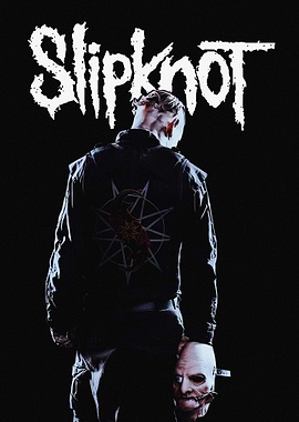 Slipknot band member with mask