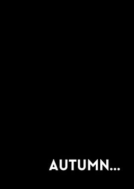 Autumn...