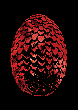Crimson Scaled Dragon Egg