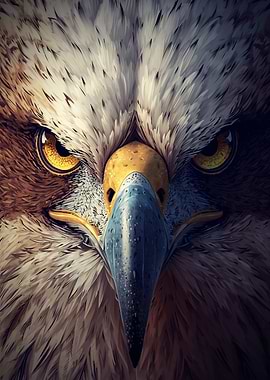 Eagle Portrait Close-Up