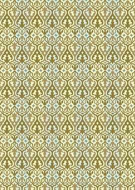 Ornamental Pattern in Beige and Brown