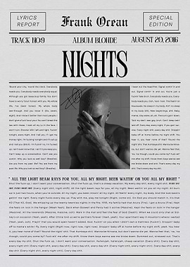 Frank Ocean - Nights Album Art
