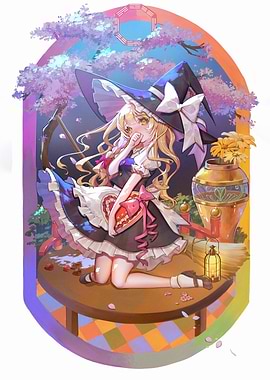 Anime Witch with Chocolate Box
