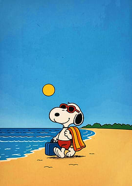 Snoopy at the Beach