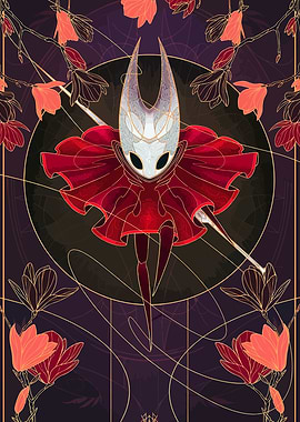 Hollow Knight Hornet Floral Art