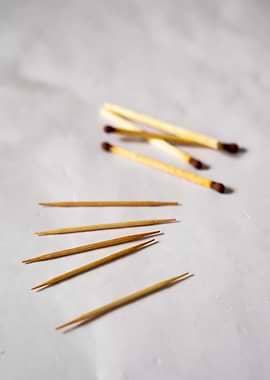 Matches and Toothpicks Still Life