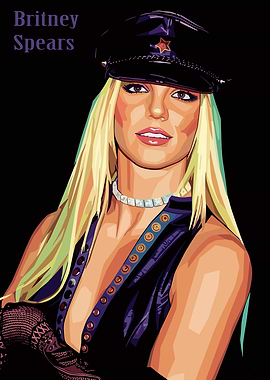 Britney Spears Digital Portrait