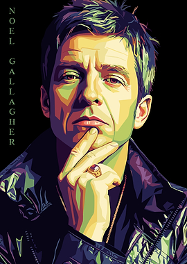 Noel Gallagher Pop Art Portrait