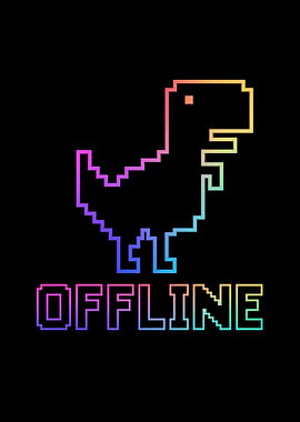 Offline Dinosaur Pixel Art