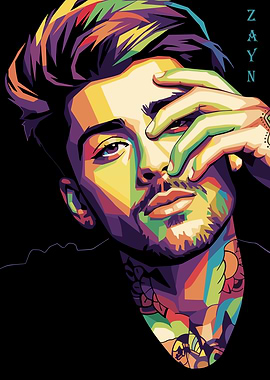Zayn Malik Pop Art Portrait
