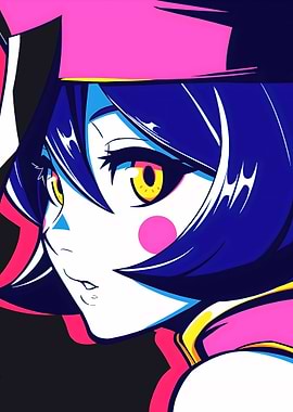 Anime Girl Pop Art Portrait