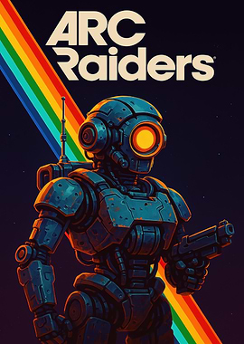 Arc Raiders Robot with Rainbow