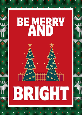 Be Merry and Bright Christmas Card