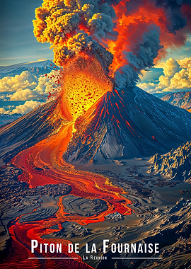Piton de la Fournaise Eruption