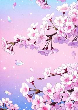 Cherry Blossom Branch Digital Art
