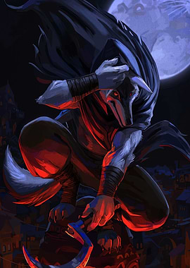 Wolf Assassin in the Night