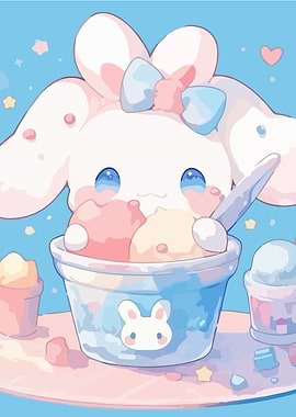 Cinnamoroll with Ice Cream