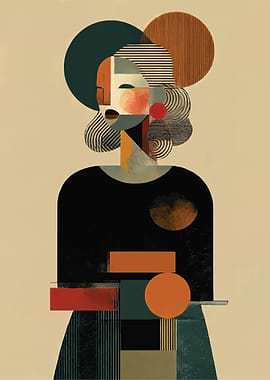 Abstract Geometric Portrait