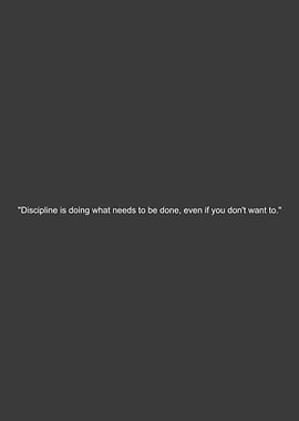 Discipline Quote