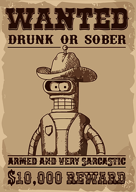 Bender Wanted Poster