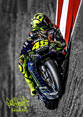 Valentino Rossi on Motorcycle Race
