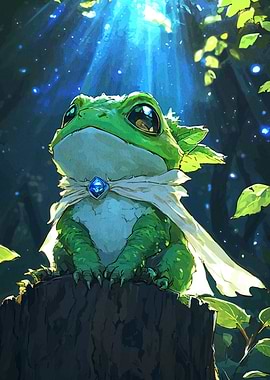 Cute Frog Cape Forest