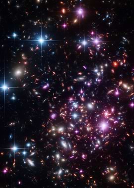 Deep Space Galaxy Cluster