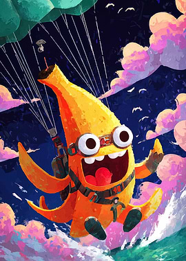 Banana Parachute Adventure
