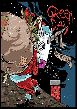 Christmas Unicorn Santa