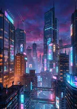 Cyberpunk Cityscape