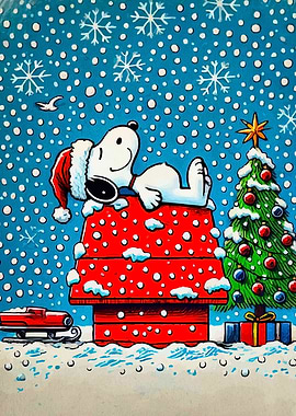 Snoopy Christmas Scene