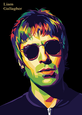 Liam Gallagher Pop Art Portrait