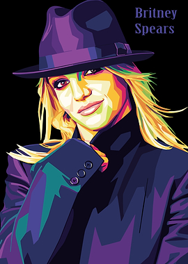 Britney Spears Pop Art Portrait
