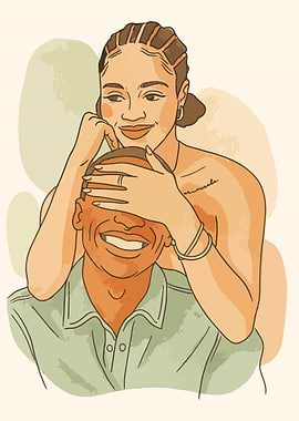Couple Portrait Illustration