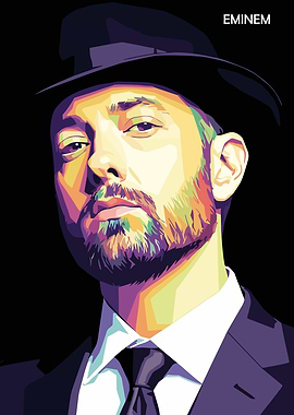 Eminem Portrait Pop Art