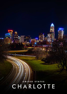 Charlotte, North Carolina at Night