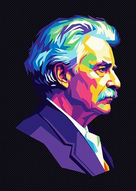 Mark Twain Pop Art Portrait