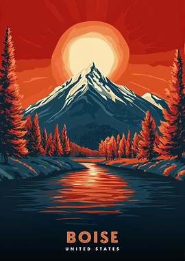 Boise, United States Landscape Art