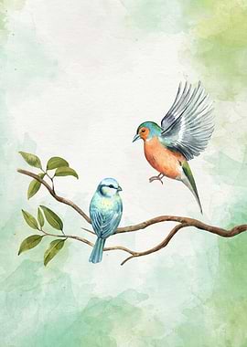 Feathered Friends Illustration