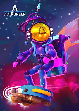 Astroneer Surfing in Space