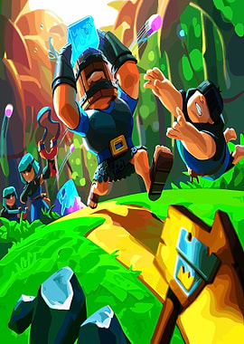 Clash Royale characters in action
