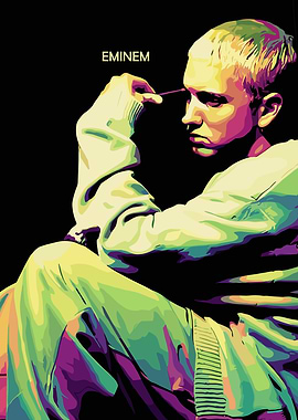 Eminem Colorful Portrait