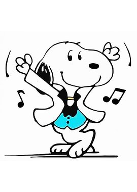 Dancing Snoopy in a Tuxedo