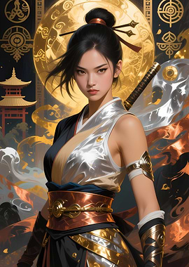 Warrior Woman with Sword