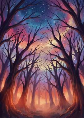 Twilight Forest Sky