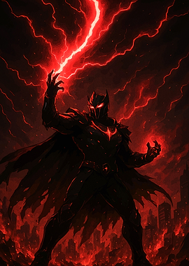 Armored Figure Red Lightning