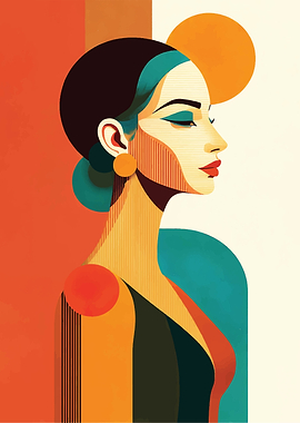 Abstract Woman Portrait