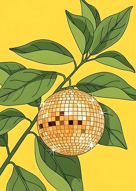 Disco Ball on a Branch