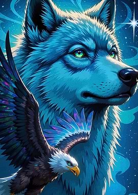 Wolf and Eagle