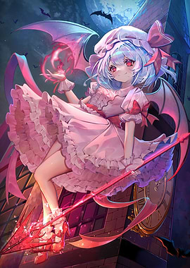 Anime Girl with Wings and Spear